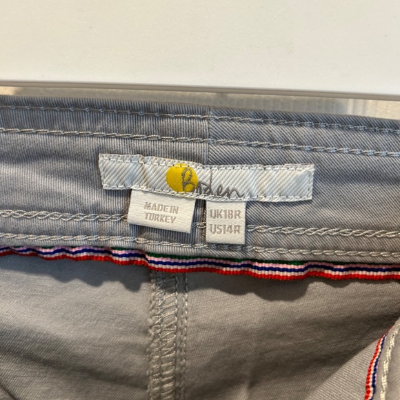 Cargo Chino Trousers/Pants, Gray, Size 14 - Picture 3 of 6